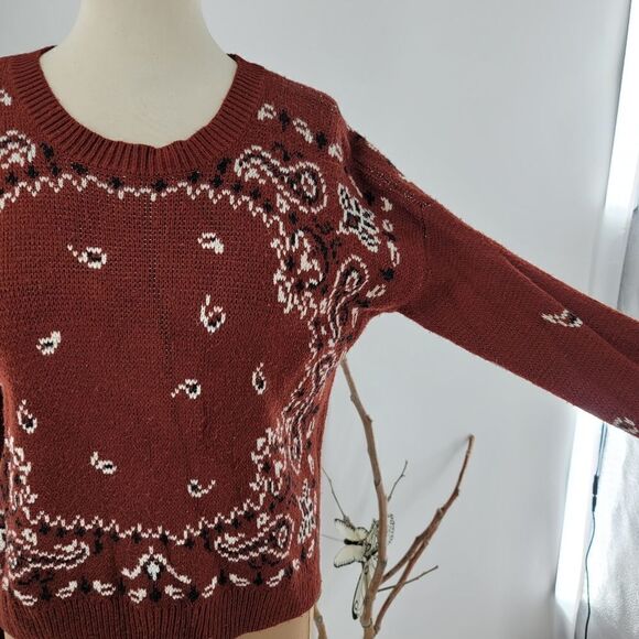 Madewell burnish mahogany bandana sweater - Picture 4 of 9